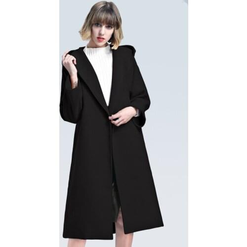 Winter Coat Abrigo Mujer Sobretudo Ou Chang New Two-sided Even Hat Leisure Time Long Fund Ma'am Overcoat Woman Tide Entity Shop