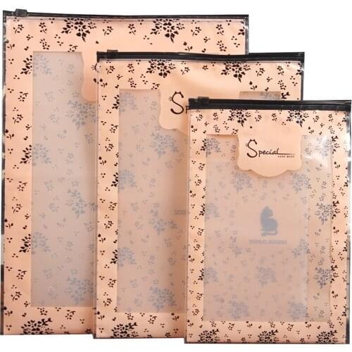 100pcs Personality clothing packaging bags translucent orange zipper zip lock plastic bags socks underwear storage pocket