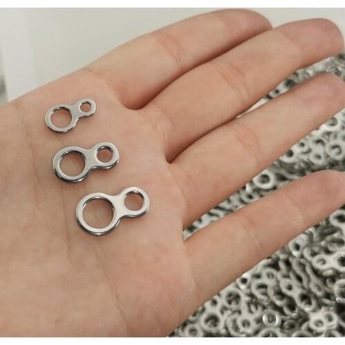 OBSESSION 2 pack Heavy Duty Fishing Double 8 Steel Solid Ring Swivel Connector 100-300 LB 20pcs Trolling Jigs Hooks Sea Fishing