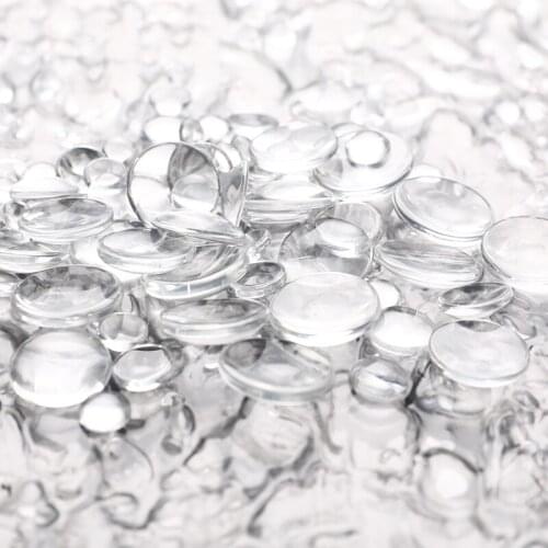 200pcs Transparent Domed Flatback Half Round Glass Cabochon DIY Jewelry Making gemstone Patch high quality