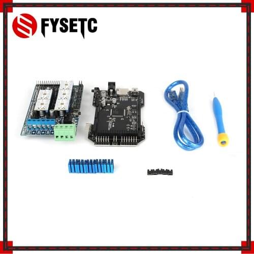 3D Printer Parts RE-ARM 32 Bit Control Board Upgrade Mega 2560 R3 + Ramps 1.5 Control Panel +5pcs TMC2208 v1.2 UART Motor Driver