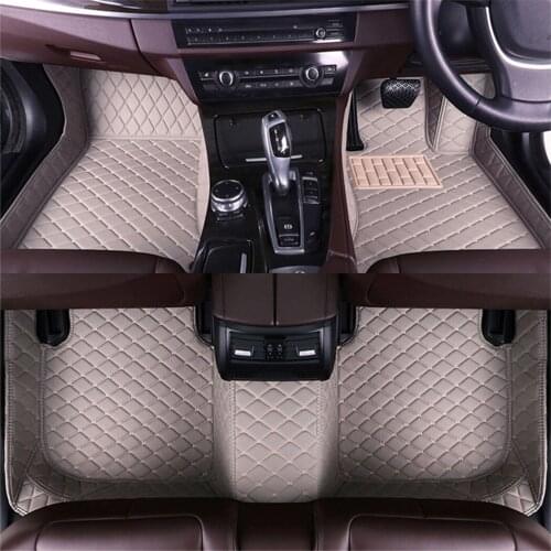 MUCHKEY Car Floor Mats For Audi TT 2000 2001 2002 2003-2006 4seat Luxury Leather Rugs Auto Interior Accessories(Right Driving