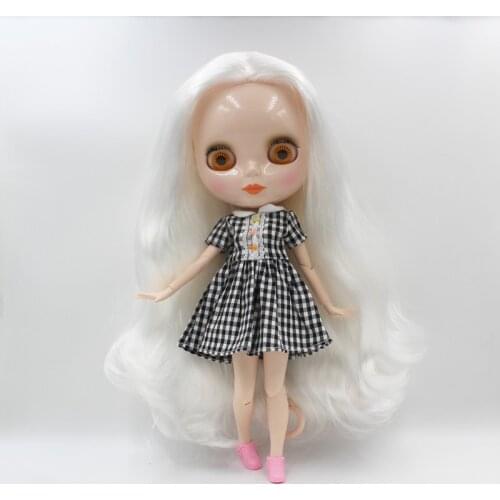Free Shipping big discount RBL-806J DIY Nude Blyth doll birthday gift for girl 4color big eye doll with beautiful Hair cute toy