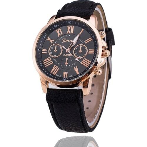 Zegarki damskie Hot Sale famous brand Watches Men Women Casual Roman Numeral Watch Women Men Leather Quartz Wrist Watch Clock