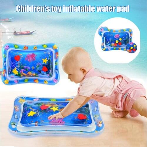 Baby Water Mat Infant Toy Inflatable Play Mat for 3 6 9 Months Boy Girl PVC Water Mat Pad YH-17
