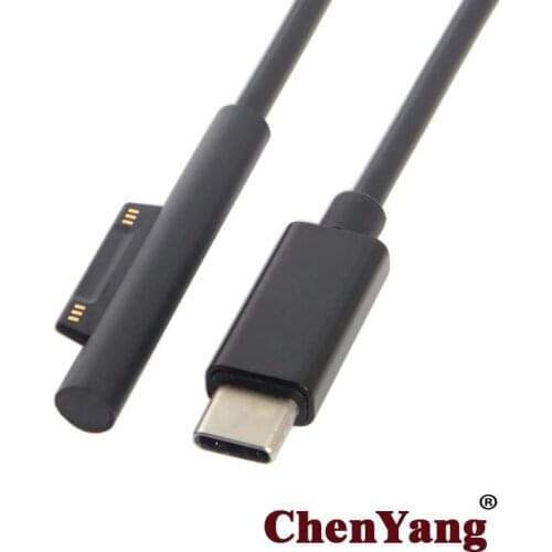 USB 3.1 Type C USB-C DC 12-15V to Surface Pro3 Pro4 Pro5 Pro6 Book Charge Cable 1.8m