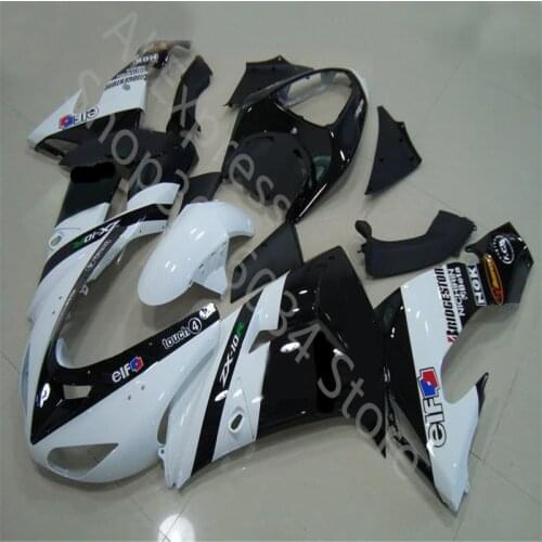 ABS Injection Fairings Kit For Kawasaki Ninja ZX10R 2006 2007 Motorcycle Fairings Ninja ZX 10R 06-07 whitw black Fairing