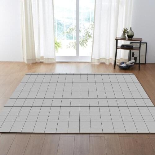 Plaid Print Carpets For Living Room Bedroom Room Environmental Large Area Soft Rugs Carpet Bathroom Tapis Non-slip Tapete Kids