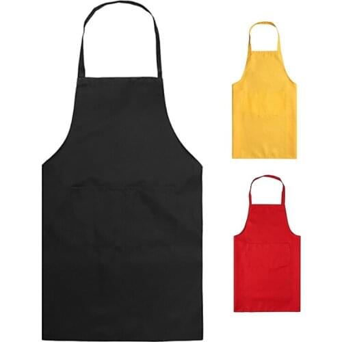 12 Pack Kitchen Apron Pure Color with Single Pocket for Home Cleaning Washing Helper Cotton Polyester for Woman
