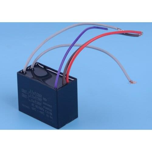 LETAOSK CBB61 Capacitor 2.5uF + 3.5uF + 4uF 5 Wire 250VAC Capacitor Fit For Ceiling Fan Accessories