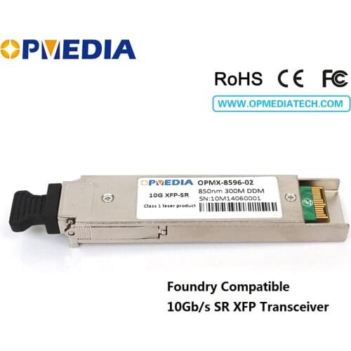 Foundry compatible 10GBASE-SR,850nm 300m XFP transceiver DDM function,dual LC connectors,optical module