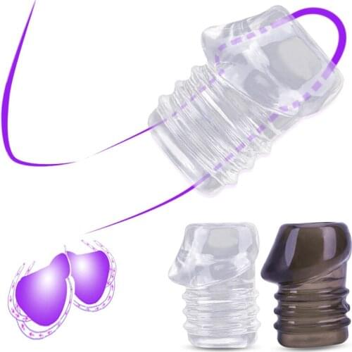 Foreskin Stretcher Reusable Foreskin Correction Penis Sleeve Delay Ejaculation Penis Ring Cock Ring Sex Toys for Men Penis Cage