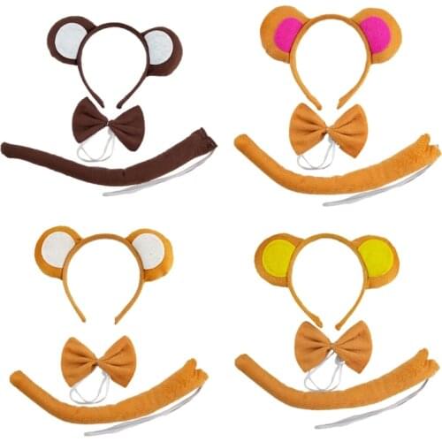 Halloween Adult Children Cosplay Animal Headband Cartoon Headwear Show Toddler