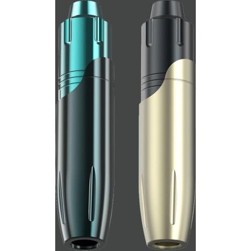 Rotary Tattoo Pen Glossy Green/fine Sand Black Powerful Motor Rotary Gun RCA Interface High Quality Aluminum Tattoos Machine