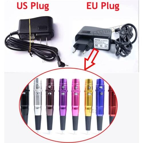 EU Plug US Plug Ac Power Adapter Charger Cable LineTattoo Power Supply Cord For 35000R/M Permanent Makeup PMU Tattoo Machine