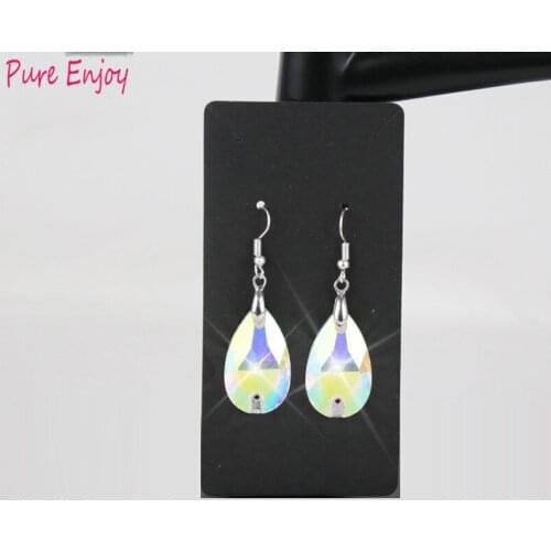 Women New Belly Dance Competition Stage Earrings Shiny Diamond Eardrops Oriental Indian Dancing Performance Accessories