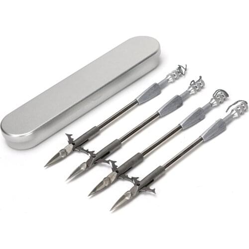 3pcs High Quality Stainless Steel Bow Fishing Dart Slingshot Arrow Head Broad Heads Arrowheads Catapult Dart Hunting Tips