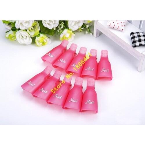 Free Shipping 30 Pcs/Lot Durable Reusable Plastic Nail Polish Remover Lacquer Tool Soak Off Wrap