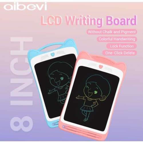 Aibevi 8.5 inch Writing Tablet Drawing Board Colorful Screen LCD Tablet Drawing Pen Writing Message Board Handwriting Pads Kids