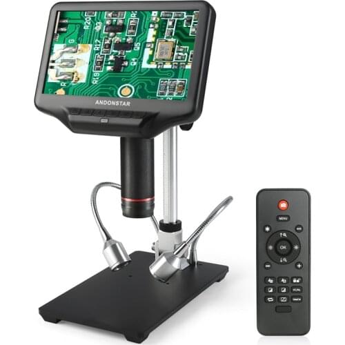 Andonstar 3D Visual HDMI Digital Microscope 7” LCD 1080P Adjust Large Field UV Lens Magnifier Mobile Phone Repair Soldering Tool