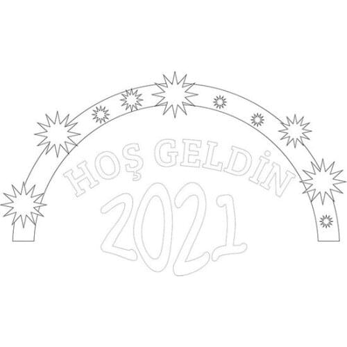 New Year Welcome 2021 Store Shop Window Decal White mirror зеркало espejo miroir decorative objects