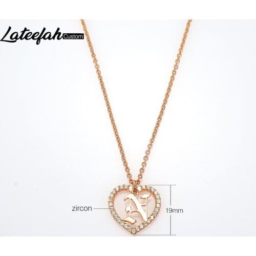 Lateefah 3 Colors Personality Knot Initial Necklace A-Z 26 Letters Initial Charm Gold Necklaces Love For Women Jewelry Gifts