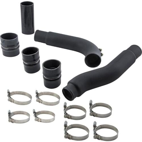 Black Intercooler Pipe Kit & Boots For Dodge Ram 6.7L Cummins Diesel 2007.5-2009