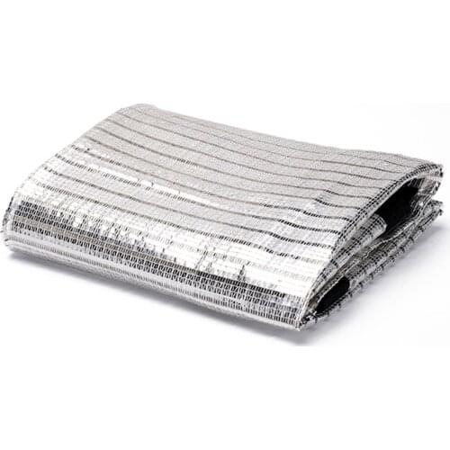 Multi size Silver Reflective Aluminum foil sunshade Heat insulation still bright light sewed up the edges Sun Shelter net