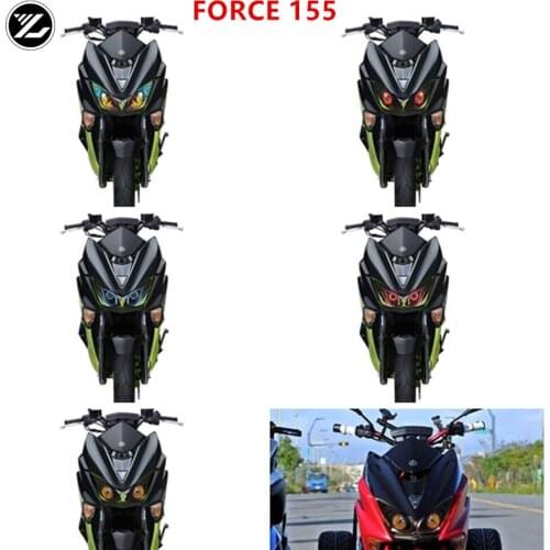 Motorcycle Accessories Front Fairing Headlight Guard Sticker Head light protection Sticker for YAMAHA FORCE 155 2016-2019 2020