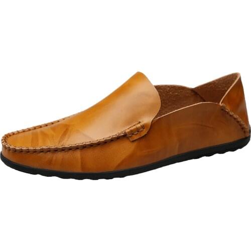 Hot Sale Men Shoes Casual Leather Shoes Men Breathable Lightweight Mans Footwear Big Size High Quality Zapatos De Hombre