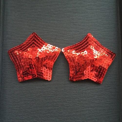 New 2020 Hot Sexy sequins colors Red Gold Silver star Nipple Cover Pasties Breast Petals Nipple Cover Bra Pasties Pads Petals