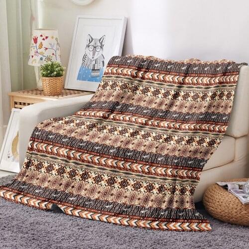Bohemian Blankets and Throws Boho Flannel Warm Blanket Throw for Sofa Blankets Custom Blanket for Beds autumn fall blanket