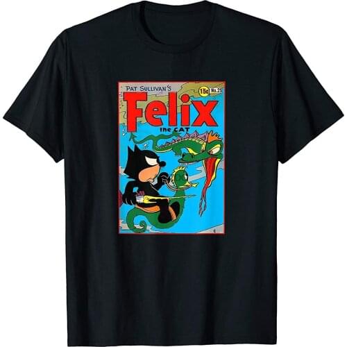 Felix Fights Sea Dragon 1940s Original Comic Book Cover T-Shirt