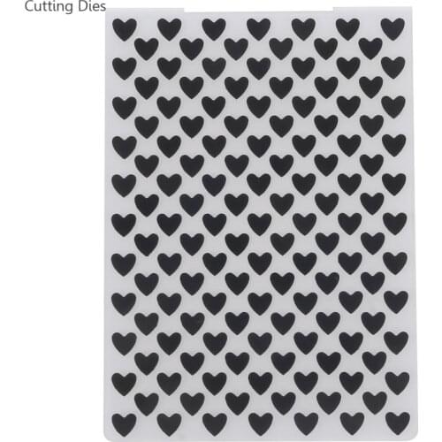 Heart Shaped Plastic Embossing Folders For Scrapbooking Album Decoration DIY Paper Birthday Paper Card Making