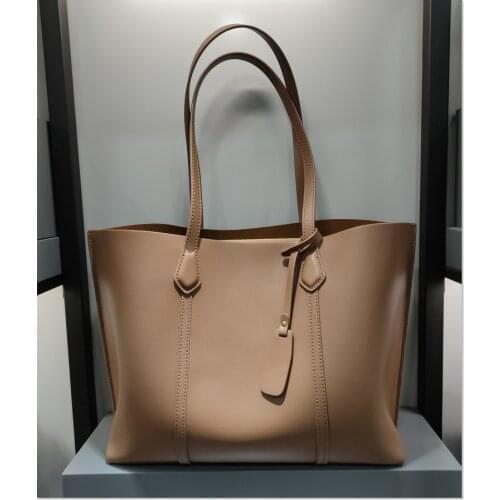 Commuter Handbags 2020 New Trendy Large-capacity Soft Leather Simple and Atmospheric Single Shoulder Tote Bag Shopping Bag