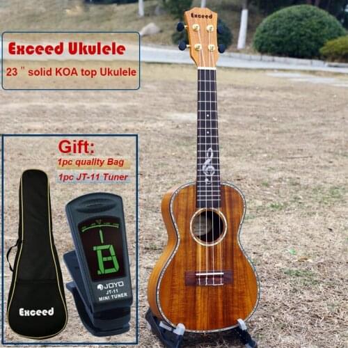 23 inch Concert Ukulele with Amazing Sound Handcraft solid KOA mini Hawaii Musical instruments stringed Acoustic guitar ukelele