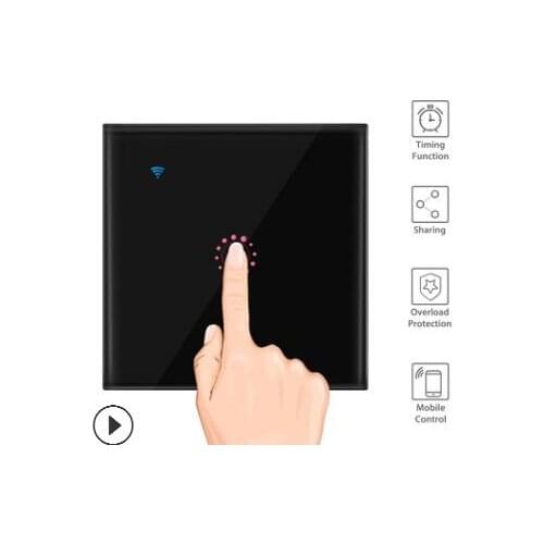 Smart Switch Wall Light WIFI APP Remote Touch Contorl Switch For Alexa/Echo Home Touch Control, Voice Control And Phone APP
