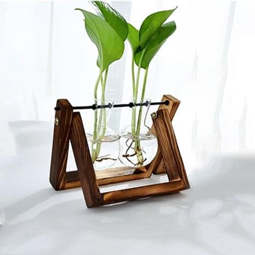 Home Decoration Vase Fish Tank Desktop Ornaments Glass Planter Bulb Vase Desktop Plant Terrarium Home Decoration