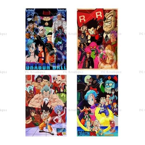 Japanese Anime Vintage Dragon Ball Retro Poster Wall Art Canvas Painting Picture Living Room Bedroom Home Decoration Cuadros