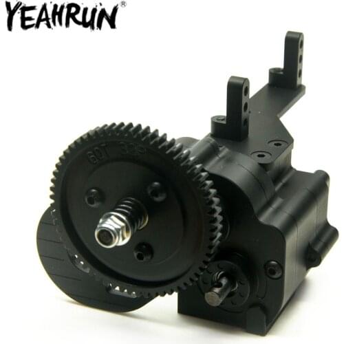 YEAHRUN 2 Speeds Gearbox AX2 Transmission Box for 1/10 RC Crawler Axial SCX10 Wraith Metal Gearbox Upgrade Parts