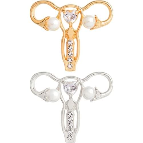 Hot New Feminism Uterus Metal Icon Crafts Gift Brooch Backpack Jeans Books Clothing Badge As A Gift For Friends