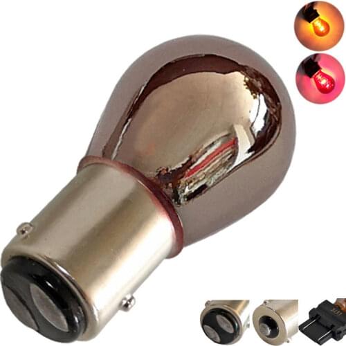 1Pc Chrome Plated Mirror Invisible Bulb3156 1176 1157 S25 12V 5W/21W BAY15D BA15D BAZ15D BAU15S Car LED Brake Turn Singal Light