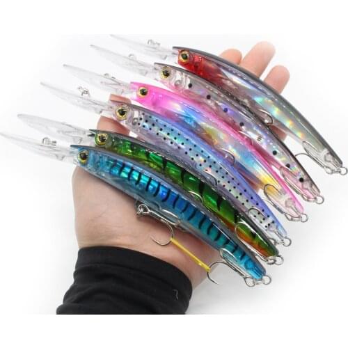 1Pcs Minnow Fishing Lures Hard Bait 17cm 24g Jig wobbler Bass Pike Lure Plastic Artificial Baits for Fishing Tackle Crankbait
