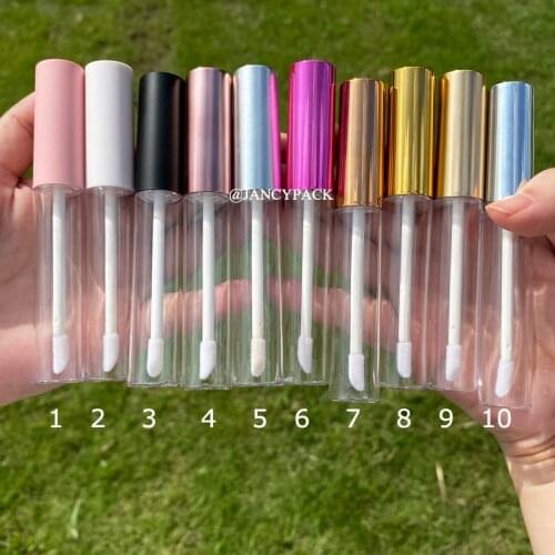 10ml new travel plastic makeup container pink black white empty round lipgloss tubes Eyeliner containers Mascara tube packaging