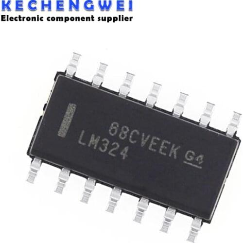 10PCS LM324 LM324D SOP14 LM324DR SOP 324 SOP-14 SMD New and Original IC Chipset