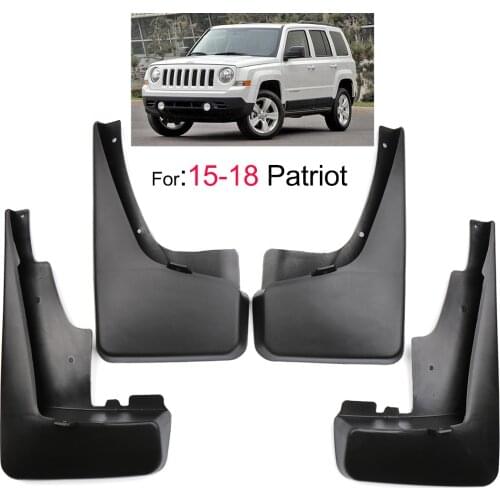 4PCs Mudguards Guards Fender for 2015-2018JEPP Patriot Mudflaps Splash Front Rear Car Mud Flaps For Jeep Auto Accessories