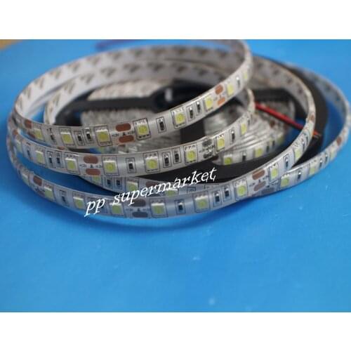 5M 300 LEDs SMD 5050 white 4000k Flexible LED Strip Light Super Bright Waterproof