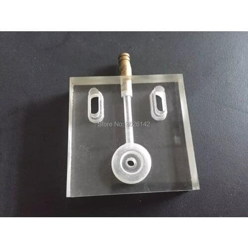 50 x50 x15mm Acrylic Water Jet Panel/ Water Spray Cooling Plate with Brass Nozzle, EDM Wire Cut High Speed Machine Wearing Parts