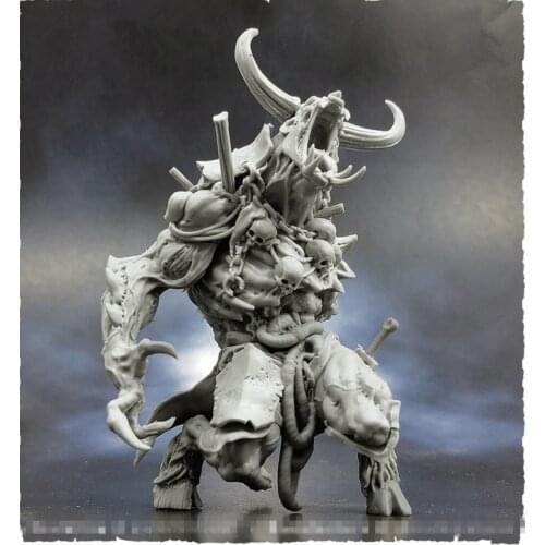 55mm Resin Figure Model kits Undead Minotaur Fantasy theme GK Unassambled Unpainted S197