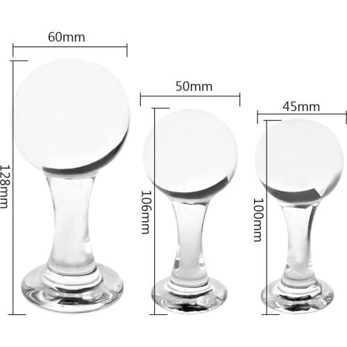 Crystal Glass Anal Plug Prostate Massage Vagina Ball Butt Plug Sex Toys for Women Female Masturbation Adult Products